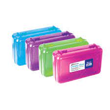 CAJA PLASTICA BAZIC GLITTER 8.25X5.24