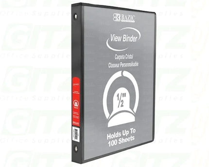 BINDER NEGRO BAZIC 1/2PULG