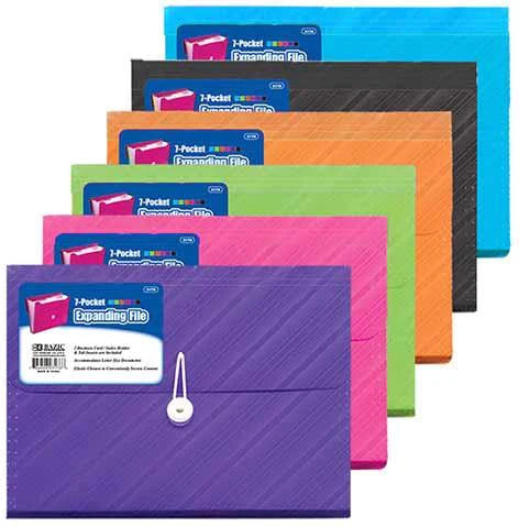 FOLDER EXPANDIBLE BAZIC T/C 7 POCKETS