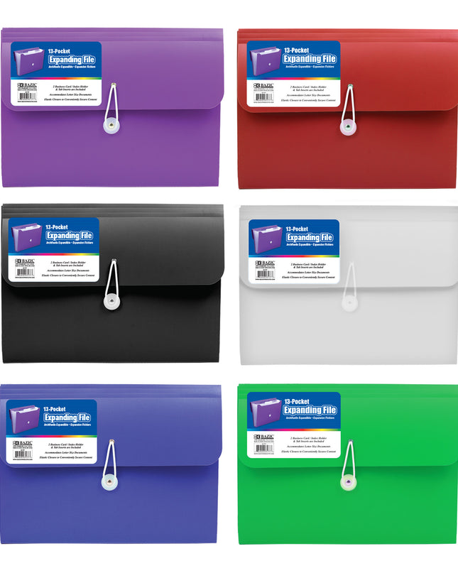 FOLDER EXPANDIBLE BAZIC T/C 13 POCKETS