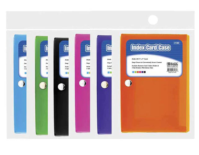 CAJA P/INDEX CARD 3X5 C/DIVISIONES
