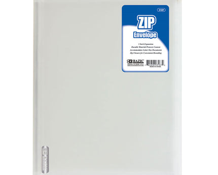 SOBRE TRANSPARENTE CON ZIPER TAMAÑO CARTA