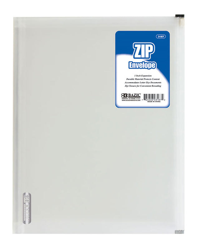 SOBRE TRANSPARENTE CON ZIPER TAMAÑO CARTA