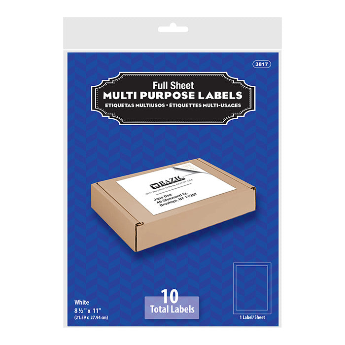 PAPEL STICKERS CARTA 10HJS BAZIC