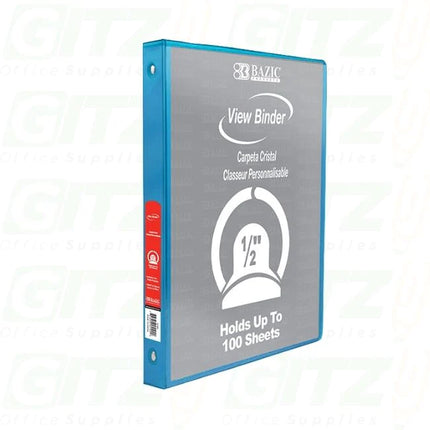 BINDER AZUL CYAN BAZIC 1/2 PULG