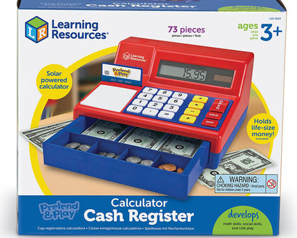 PRETEND PLAY CALCULATOR CASH REGISTER