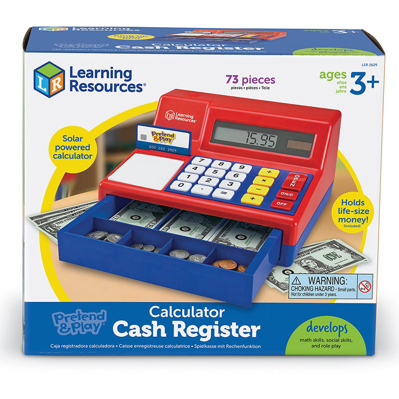 PRETEND PLAY CALCULATOR CASH REGISTER