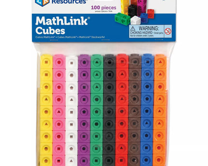 JUEGO MATHLINK CUBES COLORES 100PZS