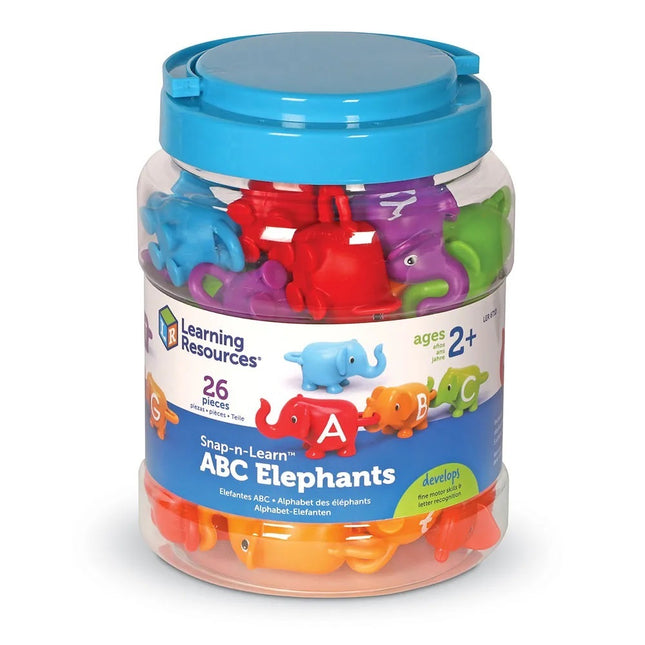JUEGO SNAP LEAR ABC ELEPHANTS 26 PZS