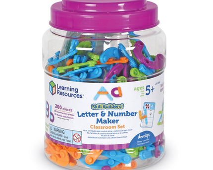 SKILL BUILDERS! LETTER AND NUMBER MAKER CLASSROOM SET