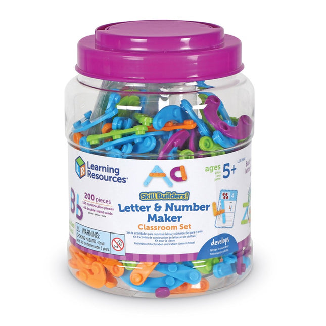 SKILL BUILDERS! LETTER AND NUMBER MAKER CLASSROOM SET