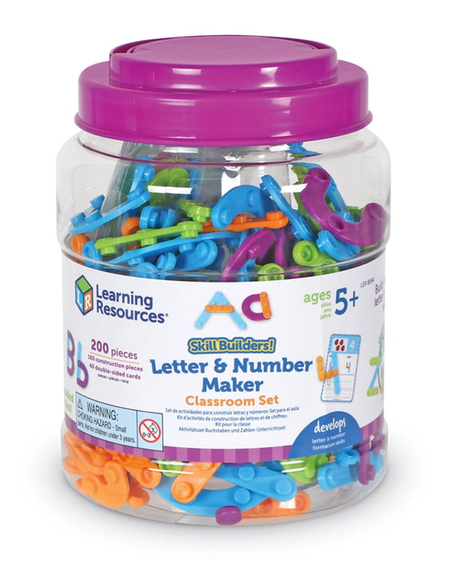 SKILL BUILDERS! LETTER AND NUMBER MAKER CLASSROOM SET