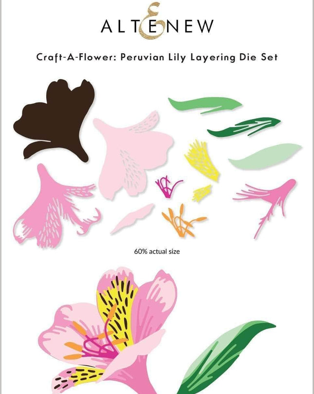 DIE CRAFT A FLOWER PERUVIAN LILY