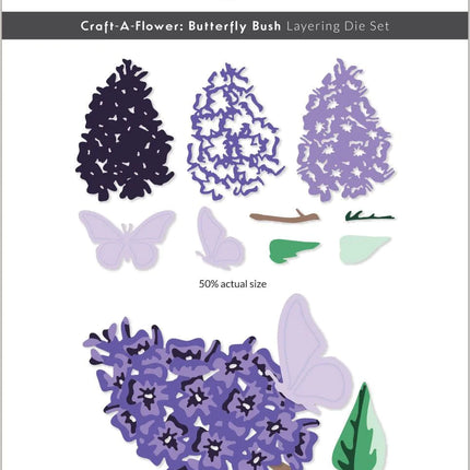 DIE CRAFT A FLOWER BUTTERFLY BUSH