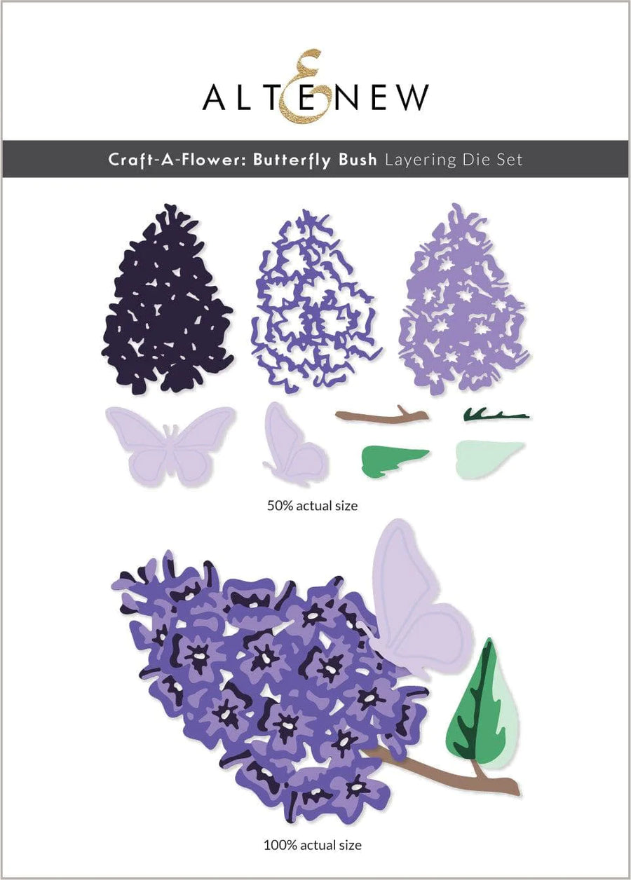 DIE CRAFT A FLOWER BUTTERFLY BUSH