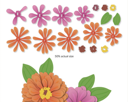 DIE LAYERING ZINNIA