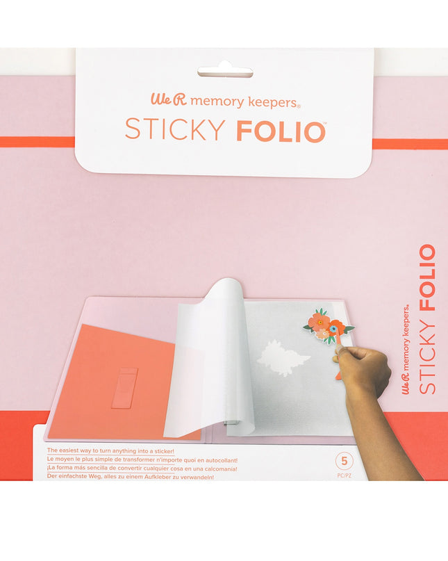 STICKY FOLIO 8.5"X11" BLUSH