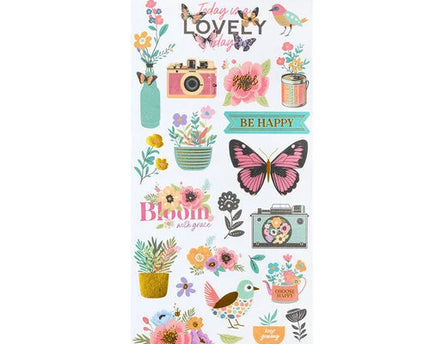 STICKERS ABRIL Y HIEDRA 51PC