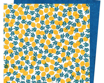 PAPEL P/SCRAPBOOK LEMON TWIST DOBLE 12X12