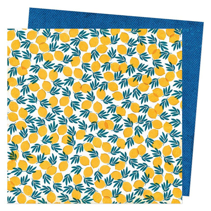 PAPEL P/SCRAPBOOK LEMON TWIST DOBLE 12X12