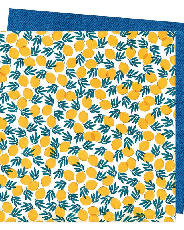PAPEL P/SCRAPBOOK LEMON TWIST DOBLE 12X12