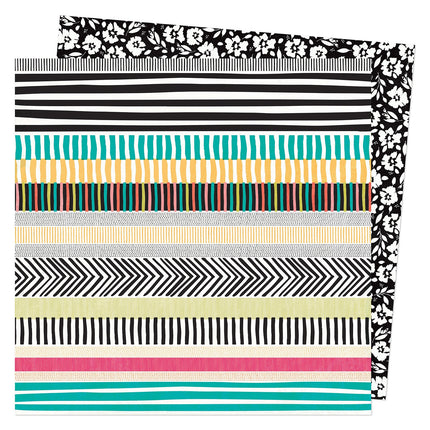 PAPEL P/SCRAPBOOK TRAVEL NOTES DOBLE 12X12