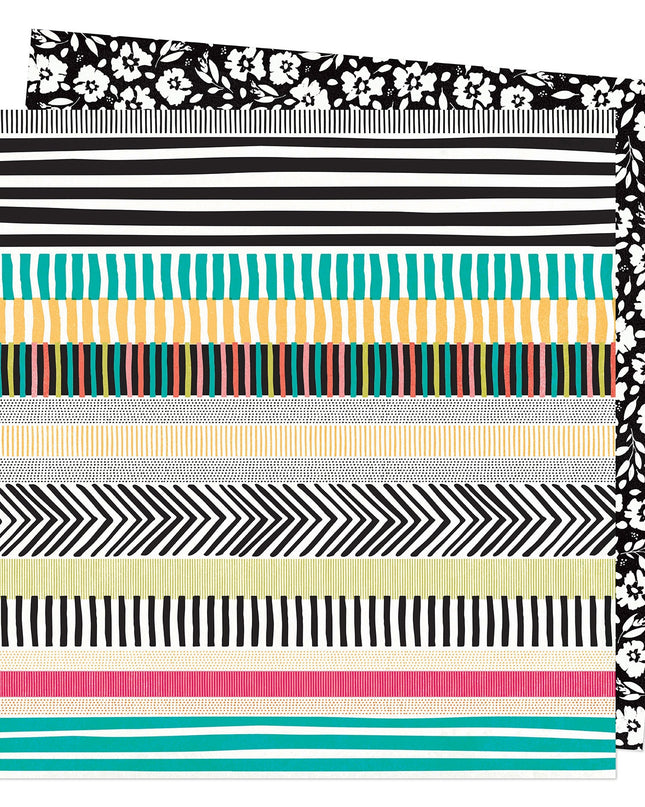 PAPEL P/SCRAPBOOK TRAVEL NOTES DOBLE 12X12