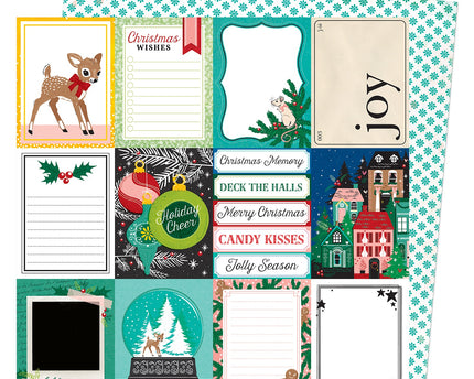 PAPEL P/SCRAPBOOK PEPPERMINT KISSES DOBLE 12X12
