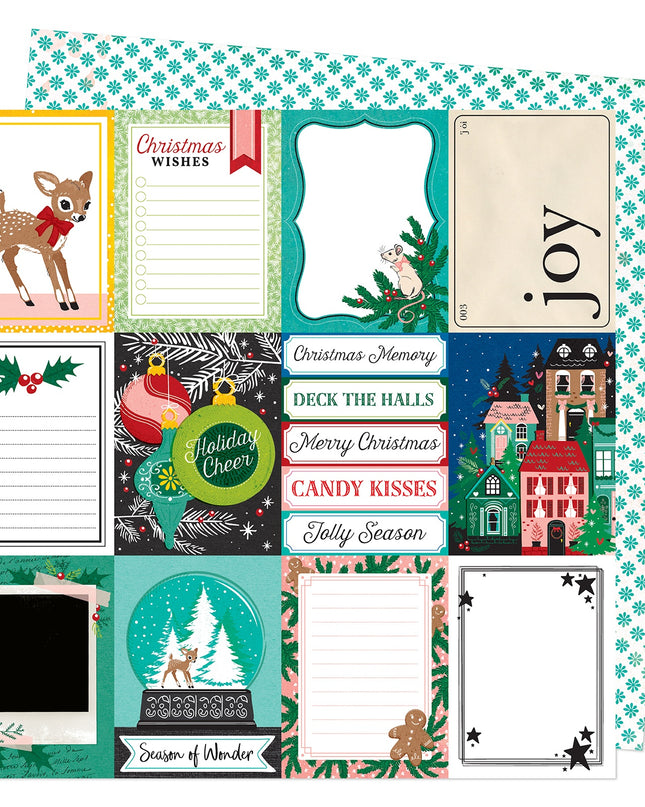 PAPEL P/SCRAPBOOK PEPPERMINT KISSES DOBLE 12X12