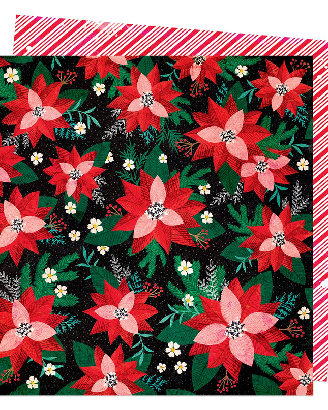 PAPEL P/SCRAPBOOK FLORAL SPRIGS DOBLE X