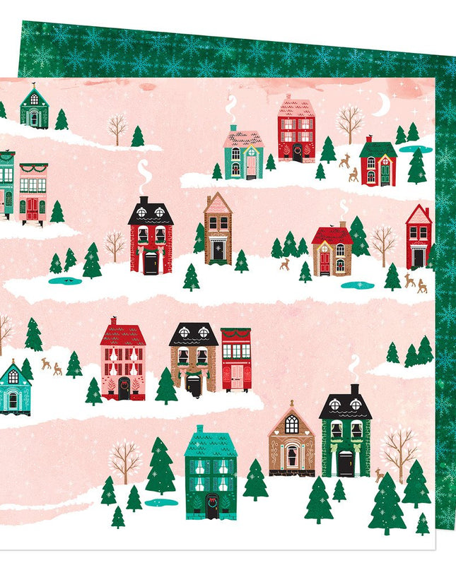 PAPEL P/SCRAPBOOK AROUND TOWN DOBLE 12X12