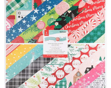 PAPER PAD PEPPERMINT KISSES 12X12