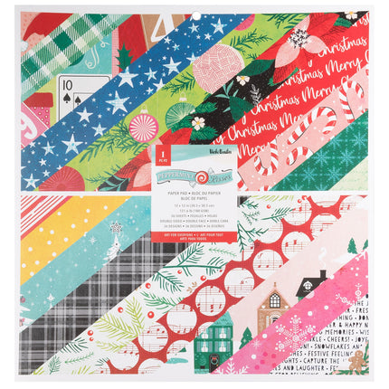 PAPER PAD PEPPERMINT KISSES 12X12