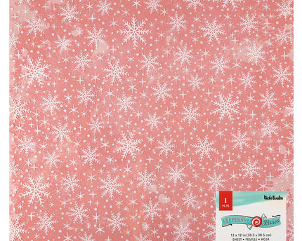 PAPEL P/SCRAPBOOK PEPPERMINT KISSES 12X12