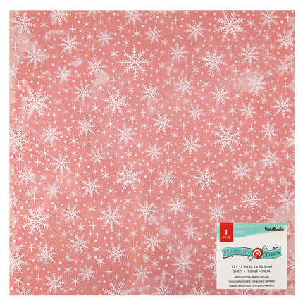 PAPEL P/SCRAPBOOK PEPPERMINT KISSES 12X12