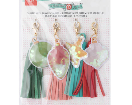 CHARMS PEPPERMINT KISSES ORNAMENT 4PC