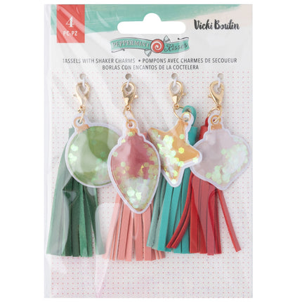 CHARMS PEPPERMINT KISSES ORNAMENT 4PC