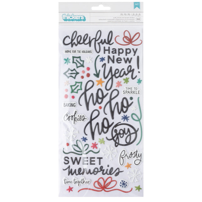 STICKERS PUFFY TITLES 155PC