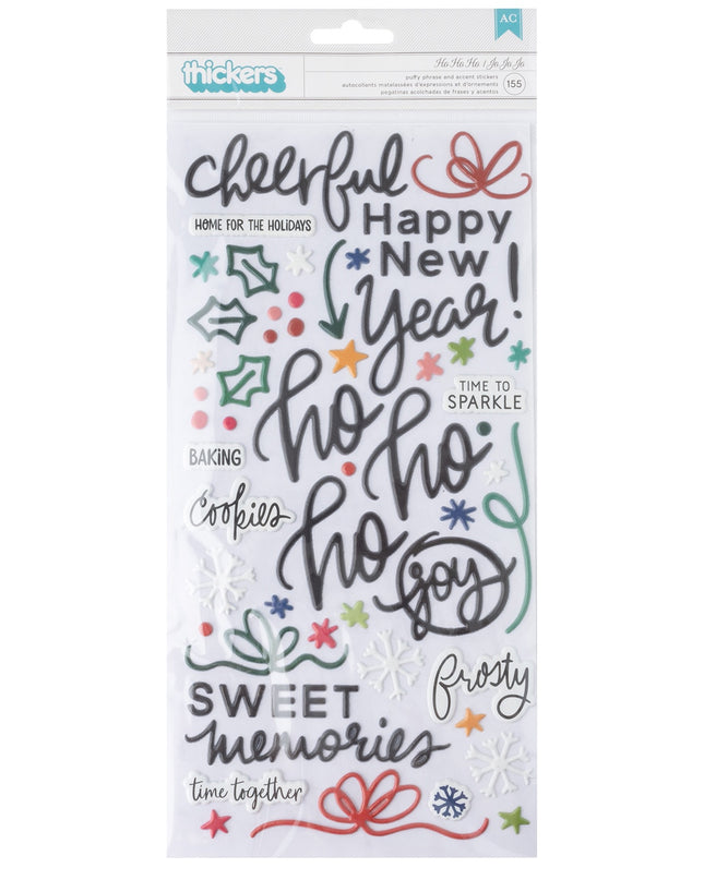 STICKERS PUFFY TITLES 155PC