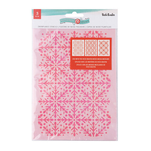 PEPPERMINT KISSES STENCIL SET