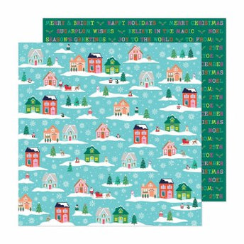 PAPEL P/SCRAPBOOK SUGARPLUM WISHES DOBLE 12X12