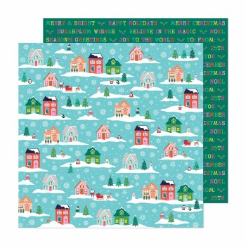 PAPEL P/SCRAPBOOK SUGARPLUM WISHES DOBLE 12X12
