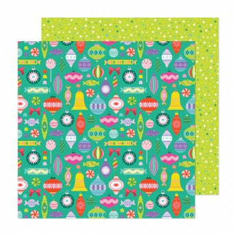 PAPEL P/SCRAPBOOK SUGARPLUM WISHES DOBLE 12X12