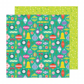 PAPEL P/SCRAPBOOK SUGARPLUM WISHES DOBLE 12X12