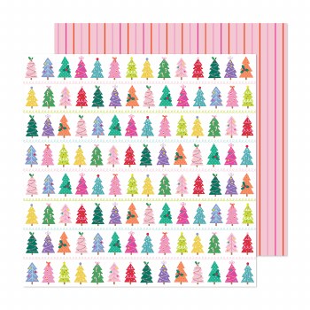 PAPEL P/SCRAPBOOK SUGARPLUM WISHES DOBLE 12X12