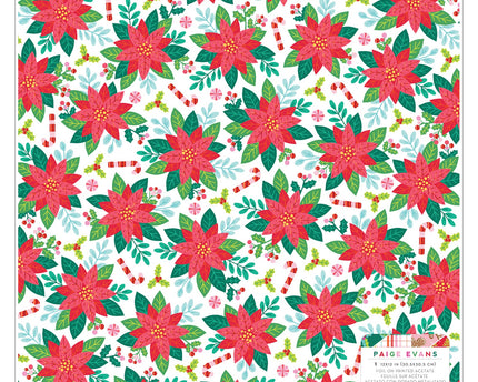 PAPEL P/SCRAPBOOK FLORAL 12X12