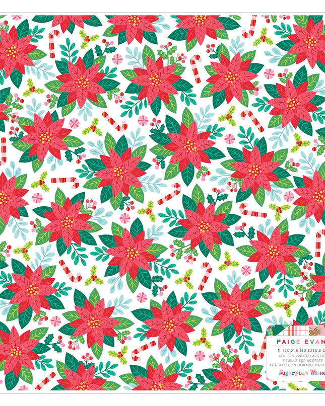 PAPEL P/SCRAPBOOK FLORAL 12X12