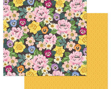 PAPEL PARA SCRAPBOOK FLORES Y GIRASOLES 12 X12