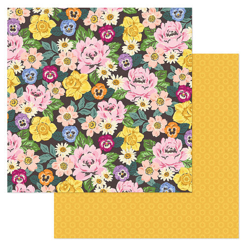 PAPEL PARA SCRAPBOOK FLORES Y GIRASOLES 12 X12