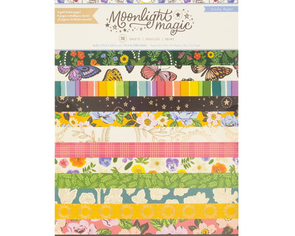 PAPER PAD MOONLIGHT MAGIC GOLD FOIL 6"X"8